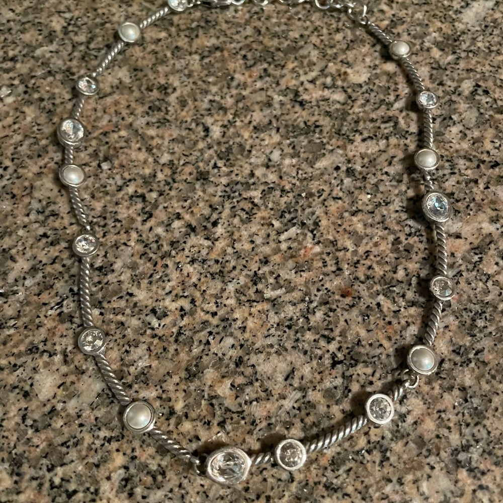 Gorgeous diamond and pearl Brighton  necklace. Great Mother’s Day gift!